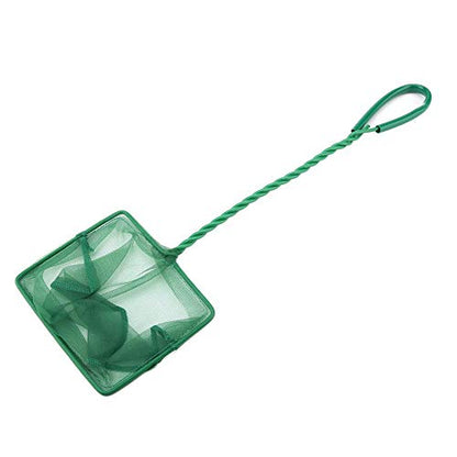 Aquarium Net,Fish Landing Net, Aquarium Fish Net Long Handle Aquarium Fish Fishing Net Portable Green Fishbowl Fishing Landing Net Floating Objects Clean Tools(6 inch)