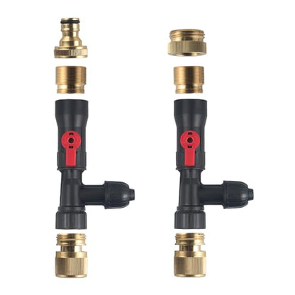 Aquatop EZ Vac-N-Fill 50Ft Aquarium Vacuum & Refill Kit – WCK-50 – Gravel Cleaner with Durable PVC Hose & Brass Faucet Adapters – Simplifies Water Changes - size: 50FT