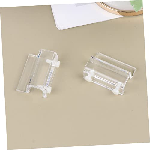 Toddmomy 4pcs Acrylic Fish Tank Bracket Support for Aquarium Covers Compatible Heat Preservation Tool for Open Fish Tanks and Turtles