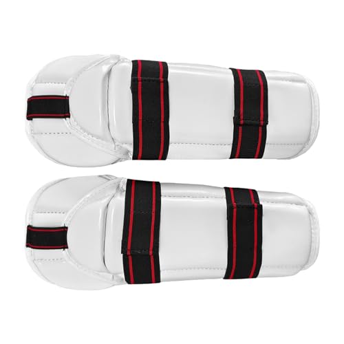 Fancyes Taekwondo Shin Protector Taekwondo Arm Shin Guards Impact Resistant Padded Protective Gear for Training Sparring Kickboxing, M
