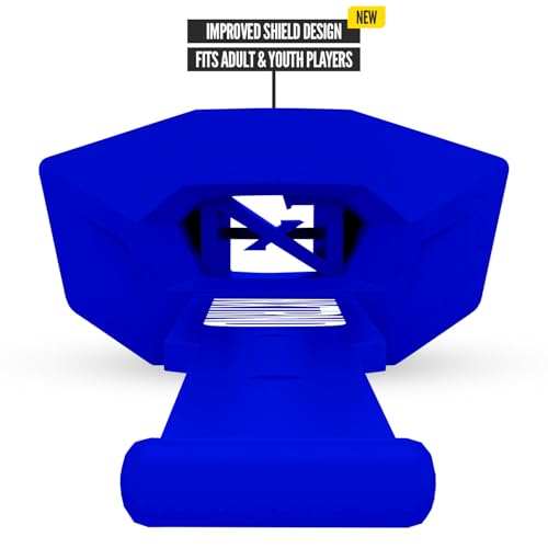 Nxtrnd Two Pro Football Mouth Guard, Permanent Strap, Fits Adult & Youth (Blue) - color: Blue Pro
