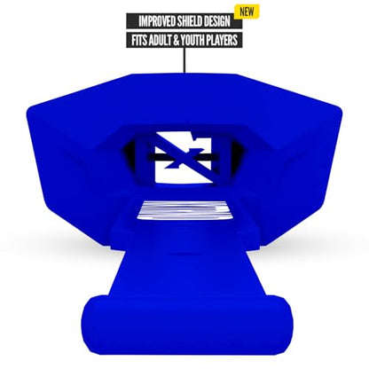 Nxtrnd Two Pro Football Mouth Guard, Permanent Strap, Fits Adult & Youth (Blue) - color: Blue Pro