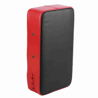 Estink Taekwondo Punching Pads PU Leather Kicking Pad 40 X 20 X 10 Cm with Metal Hole Grip Bar and 5 Cm Elastic Band for Boxing Kick Training Adults and Teens - color: Red