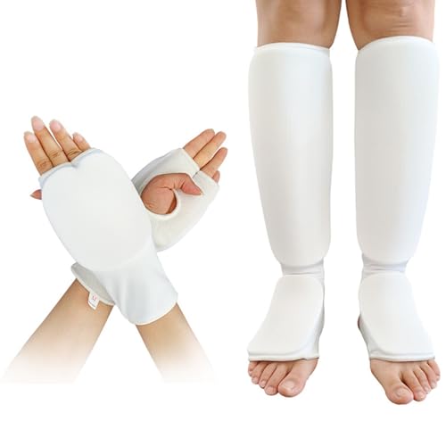 Insteps Foams Protections Leg Foot Protectors Shin Guards for Kickboxing, Muay Thai Training Insteps Protections Pad Martial Arts Shin Pad