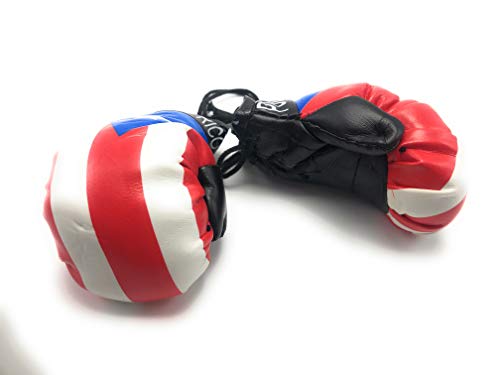 Red Hat Ent Hanging Car Mirror Mini Boxing Gloves (Puerto Rico)