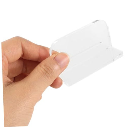 Happyyami 4pcs Acrylic Fish Tank Lid Handles Aquarium Cover Parts Double-Sided Adhesive Easy to Install for Aquariums and Fish Tanks