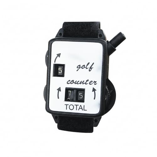 Manual Golf Stroke Counter, Mechanical Clicker Tally for Score Tracking, Durable PP Plastic with Bag Clip, Black