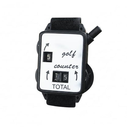 Manual Golf Stroke Counter, Mechanical Clicker Tally for Score Tracking, Durable PP Plastic with Bag Clip, Black