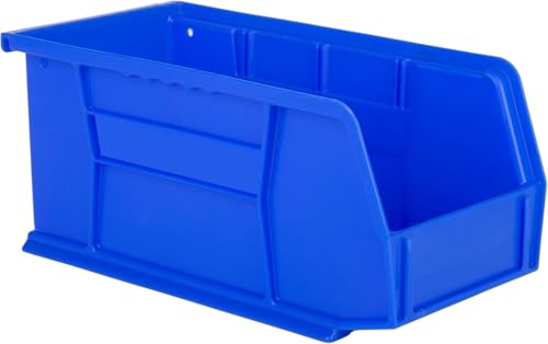 HE HUDSON EXCHANGE 11" x 5.5" x 5" (12 Pack) Plastic Stackable Storage Bin, Blue - color: Blue, size: 12 Pack