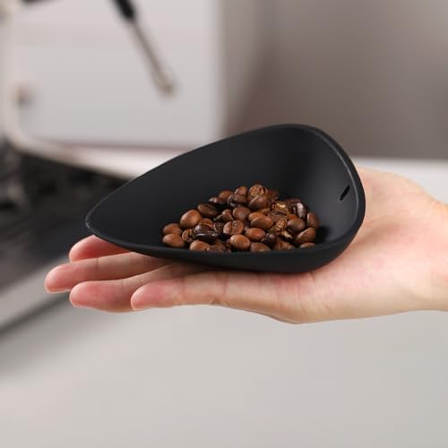 Bincoo Flexible Silicone Coffee Bean Dosing Cup, 2 Pack Weigh Boat Container, No Mess Pouring, Compatible as a Weighing Tray, Coffee Bar Espresso Accessories