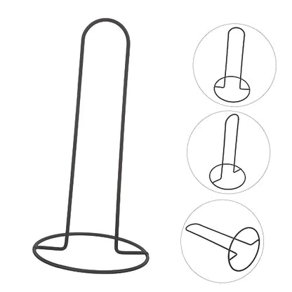 Football Marker Disc Tray Stand Handle for Training Grounds | Iron Build, Black Finish, Portable Form, Fits Logo Discs and Base Plates