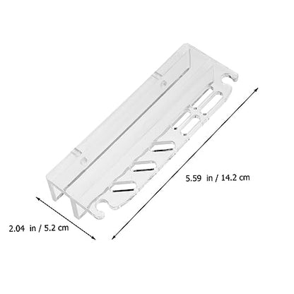 TOYANDONA Acrylic Fish Tank Tool Holder Seven Storage Organizer for Aquarium Cleaning Tools Maintenance Stand for Easy Access and Installation