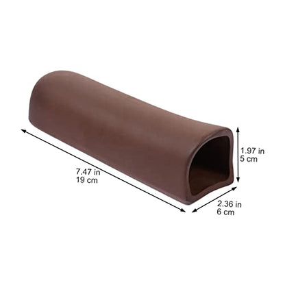 Aquarium Ceramic Tunnel Cave Hideaway Shrimp Habitat Breeding Tube Decoration for Fish Tank Unique Ornamental Shelter for Betta and