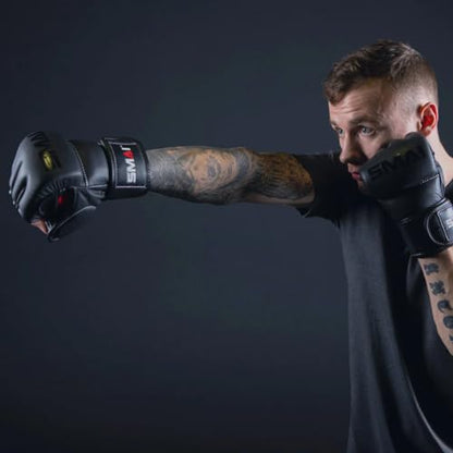 SMAI Elite85 Leather MMA Grappling Gloves - Competition Punching Mitts and MMA Gear for Men, Women and Youth - Made for Martial Arts Sparring, Punch Training and Bag Work. - size: X-Large