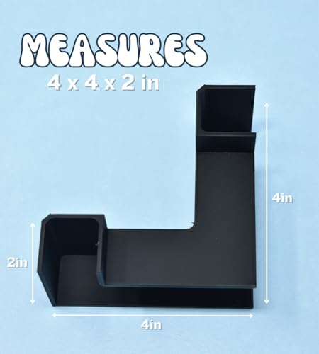Aquarium Underground Tunnel | Fish & Shrimp Hideout for Aquariums | Unique Underground Viewing Tunnel | Made in USA (Corner Tunnel, Black)