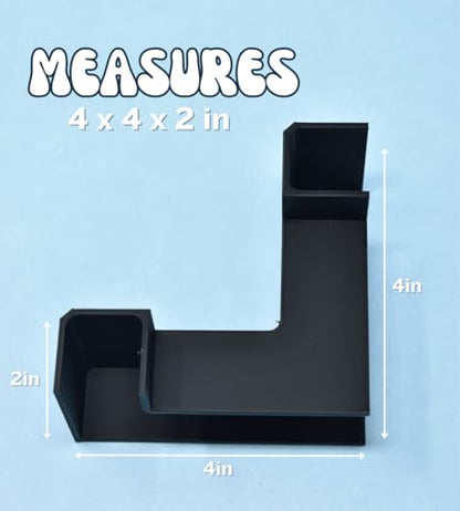 Aquarium Underground Tunnel | Fish & Shrimp Hideout for Aquariums | Unique Underground Viewing Tunnel | Made in USA (Corner Tunnel, Black)