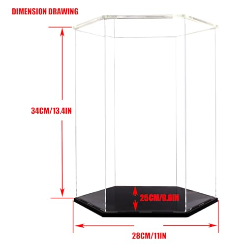 Boxing Glove Display case , Boxing Glove Display Box, Transparent Acrylic Glove Display case , for displaying and Collecting Boxing Gloves (11x9.8x13.4 inches)