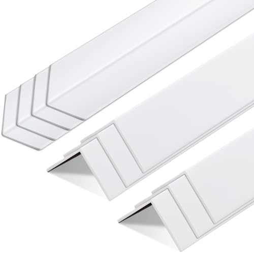 10 Pcs 2-3/8 x 36 Inches Wall Corner Protector Guards, Avoid Scratching Scuffs, White Vinyl Corner Trim Molding, Easy to Install & Cleaning for Door Countertop Furniture Cabinet Protection - color: White, size: 2-3/8 x 36 Inches