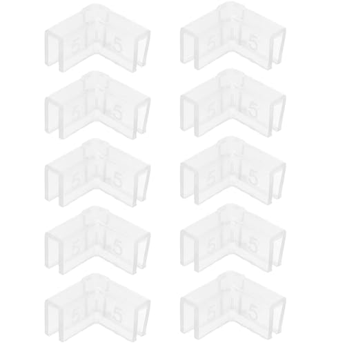 10pcs 90° L-Shaped Silicone Fish Tank Corner Protectors, Aquarium Edge and Furniture Safety Bumpers and Pet Proofing