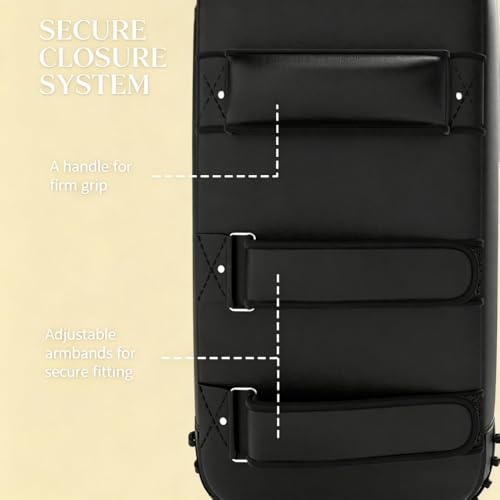 Kick Shield Muay Thai Kickboxing, Large Heavy Curved Kicking Striking Body Pad, Punching Foot Target MMA Boxing Training, Martial Arts Karate TKD Taekwondo