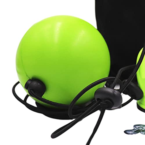 Double End Punching Ball 3.5” Boxing Speed Bag with Suction Cup & Adjustable Rope for MMA Reflex Training
