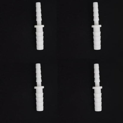 Plastic Hose Barb Reducer Pipe fittings, 1/4" to 3/16" Hose ID Connectors Joint Splicer Mender Adapter Union Boat Water Air Aquarium O2 Fuel (Pack of 4)