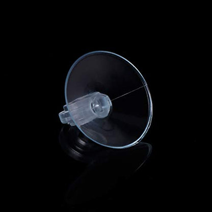 Soft Suction Cup Holders,10 Pieces Aquariums Diameter 1.2inch Clear Sucker with Clip Fishtanks Pipe Hose Tube Holders
