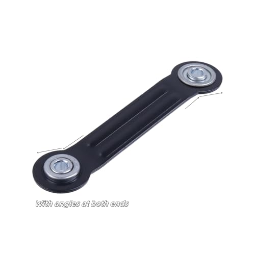 Glider Bearing Arm Bracket 6Pcs, 6.33 Inch Length & 4.88 Inch Hole Center, Hardware Rocker Replacement Parts for Patio Glider, Garden Bench, and Chair Repair - color: Black, size: L 6.33" x 4.88" Centers