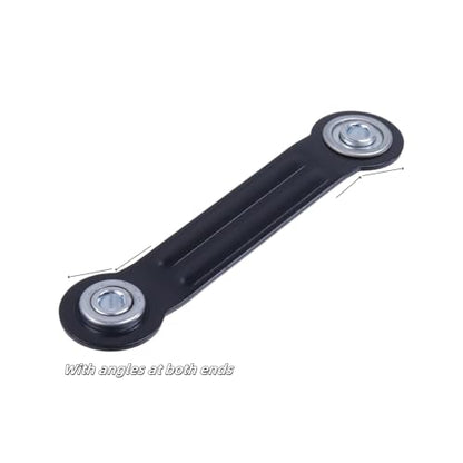 Glider Bearing Arm Bracket 6Pcs, 6.33 Inch Length & 4.88 Inch Hole Center, Hardware Rocker Replacement Parts for Patio Glider, Garden Bench, and Chair Repair - color: Black, size: L 6.33" x 4.88" Centers