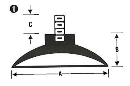 JL Missouri Parts 4X 3/8" #8-32 Screw in 1 3/4" Rubber Suction Cups, 5/8" Tall, Made in USA High Quaity Foot Isolator