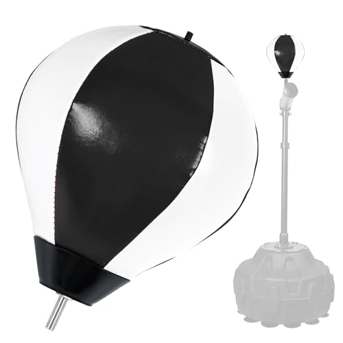 Boxing Speed Ball Universal 8mm Screw Replaceable Spare Sandbag for Dynamic and Enduring Training Sessions（Black White）