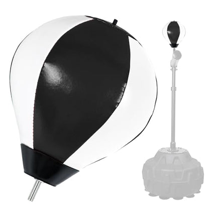 Boxing Speed Ball Universal 8mm Screw Replaceable Spare Sandbag for Dynamic and Enduring Training Sessions（Black White）