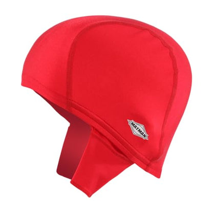 Matman USA, Wrestling Hair Cap, Hair Cover, w/Loops, Sizes for Adults and Youth - color: Red, size: Youth