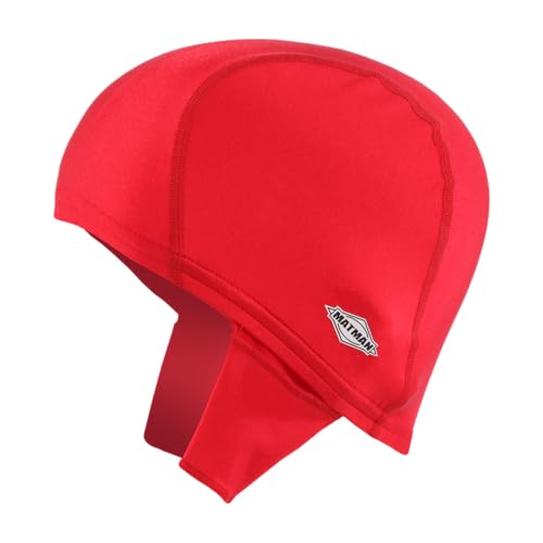 Matman USA, Wrestling Hair Cap, Hair Cover, w/Loops, Sizes for Adults and Youth - color: Red, size: Youth