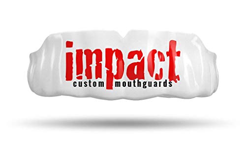 Impact Custom Professional MMA/Boxing/Muay Thai Mouthguard -(Branded Series) Impact Red Logo - color: Red Logo