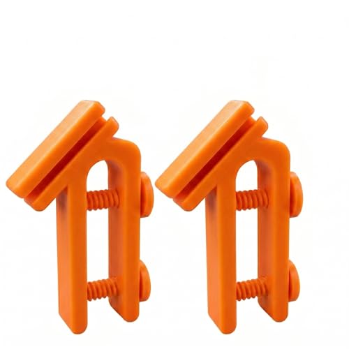 2PCS Hose Holder Clip, Hands-Free Water Pipe Clamp for Fish Tank, Bucket and Garden Hose, Anti-Slip Draining Tube Clamp Fits 0.59" Hose (0-0.79" Orange) - color: 0-0.79" Orange