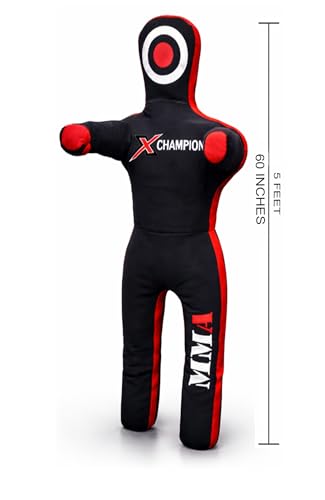 MMA Grappling Submission Dummy – Brazilian Jiu Jitsu BJJ Punching Bag for Judo, Karate, Boxing & MMA Training – UNFILLED(5Ft)