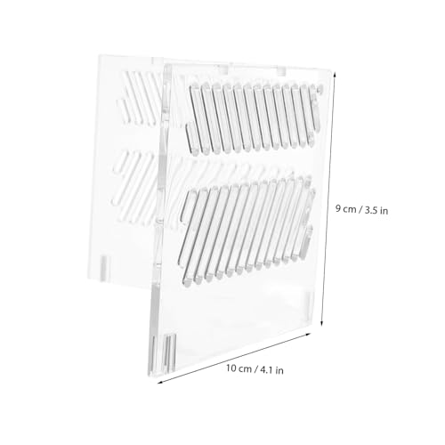 Kisangel Aquarium Partition Plate Acrylic Divider for Fish Tanks Sand Isolation and Dual Hole Design Easy Installation Versatile Aquarium Accessory for Clean and Healthy Environments