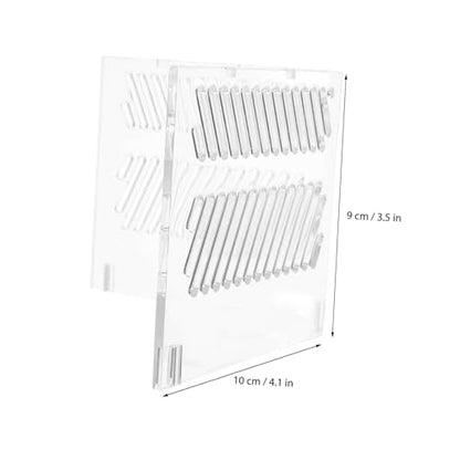 Kisangel Aquarium Partition Plate Acrylic Divider for Fish Tanks Sand Isolation and Dual Hole Design Easy Installation Versatile Aquarium Accessory for Clean and Healthy Environments