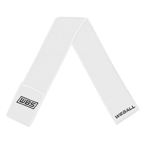 We Ball Sports Streamer Football Towel, Sports Towel with Hook and Loop Fastener to Clean Football Visor and Gloves (White) - color: White