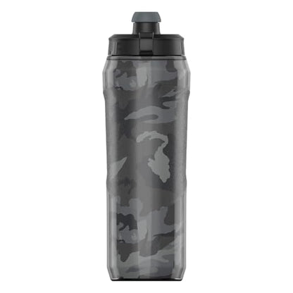 Under Armour 28oz Playmaker Squeeze Insulated 2 - Sports Water Jug, Leak Resistant for Baseball, Football & More, Black Steel Camo - color: Black Steel Camo