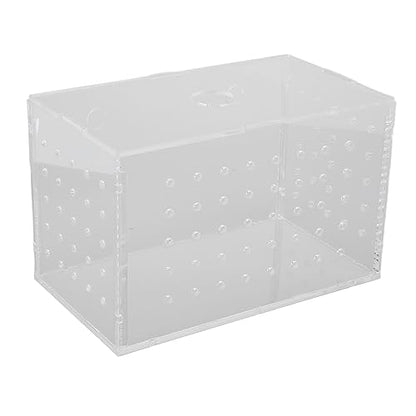 Fish Breeder Box, Aquarium Fish Breeding Box, High Transparency Acrylic Hatchery Incubator Tank with Suction Cups for Baby Fish Shrimp Clownfish Isolation and Rearing (14 * 8 * 9CM) - size: 14*8*9CM