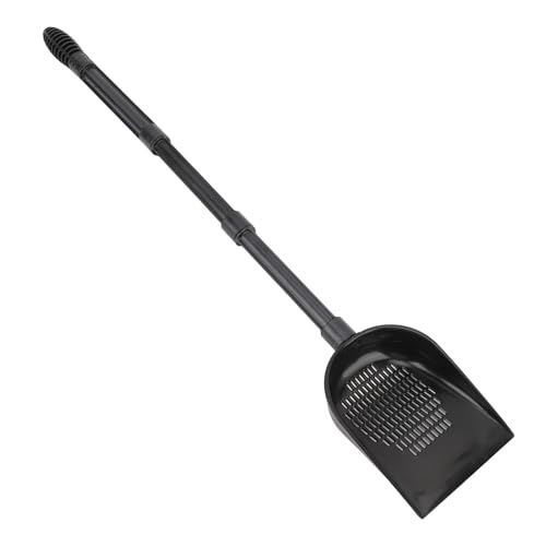 Aquarium Sand Scooper, Premium PVC Fish Tank Sand Shovel with Quick Drainage System and Removable Extension Rod, for Reptile Terrarium Substrate and Pet Waste Cleaning