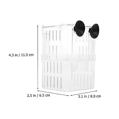 3pcs Fish Breeding Box Aquarium Breeder Box for Small Tanks Fish Acclimation Hatching