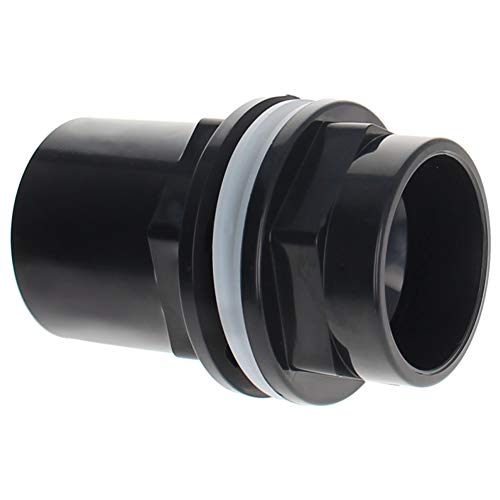 MroMax 40mm/1.57" ID PVC Aquarium Water Pipe Connector Joint Straight Tubes Hose Connector Fish Tanks Accessories 1pcs - size: 1pcs 40mm