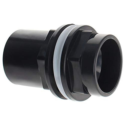 MroMax 40mm/1.57" ID PVC Aquarium Water Pipe Connector Joint Straight Tubes Hose Connector Fish Tanks Accessories 1pcs - size: 1pcs 40mm