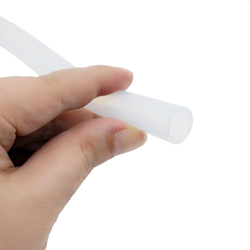 Silicone Tube 1/2"(12mm) ID x 5/8"(16mm) OD Clear Flexible Silicone Rubber Tubing Water Air Hose Pipe Transparent (3.3ft / 1m；12 x 16mm) - size: 12mm ID x 16mm OD