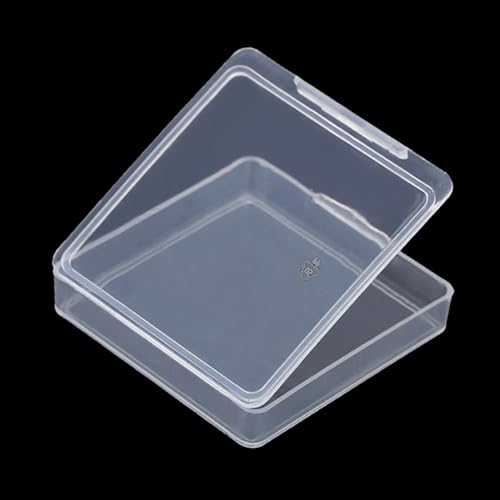 12 Pieces Square Empty Mini Clear Plastic Storage Containers (1.85 x 1.85 x 0.32 inch) with Lids for Tiny Items and Other Craft Projects - size: 1.85 x 1.85 x 0.32 Inch