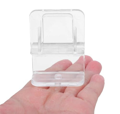 Aquarium lid Clips 6pcs Aquarium Lid Rimless Tank Cover Clips 0-2cm Fish Tank Cover Support Holder for Rimless Aquarium Glass Top Transparent