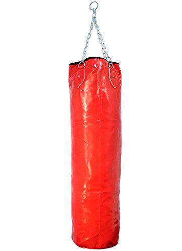 Bestzo MMA Punching Bag - Motion Master of Martial Arts-Synthetic Leather Black-Unfilled - size: 59 Inch (5 ft)